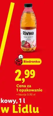Lidl Sok jabłkowy Riviva 100% oferta