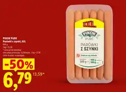 Lidl Parówki z szynki XXL Pikok Pure oferta