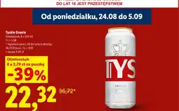 Lidl Piwo Tyskie Gronie 8-pak oferta