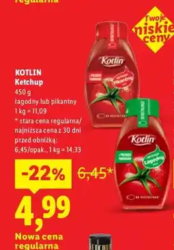 Lidl Ketchup łagodny Kotlin oferta