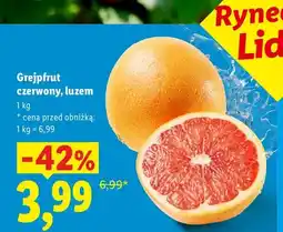 Lidl Grejpfrut czerwony luzem oferta