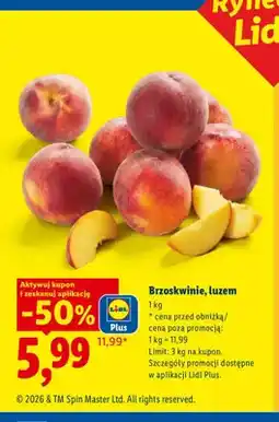 Lidl Brzoskwinie luzem oferta