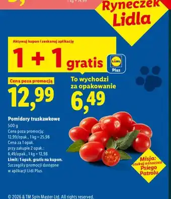 Lidl Pomidory truskawkowe oferta