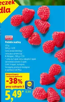 Lidl Polskie maliny oferta