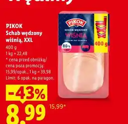 Lidl Schab wędzony wiśnią Pikok XXL oferta