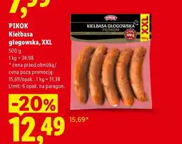 Lidl Kiełbasa głogowska Pikok XXL oferta