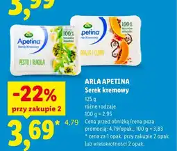 Lidl Serek kremowy pesto i rukola Apetina oferta