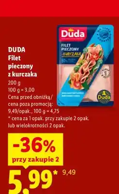 Lidl Filet pieczony z kurczaka Duda oferta