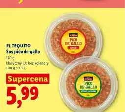 Lidl Sos pico de gallo EL TEQUITO klasyczny oferta