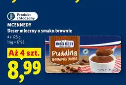 Lidl Deser mleczny o smaku brownie Mcennedy 4-pak oferta