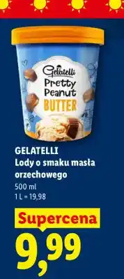 Lidl Lody o smaku masła orzechowego Gelatelli oferta