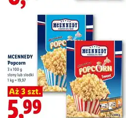 Lidl Popcorn słony Mcennedy 3-pak oferta