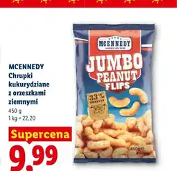 Lidl Chrupki kukurydziane z orzeszkami ziemnymi Mcennedy oferta