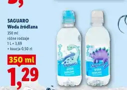 Lidl Woda źródlana niegazowana Saguaro oferta