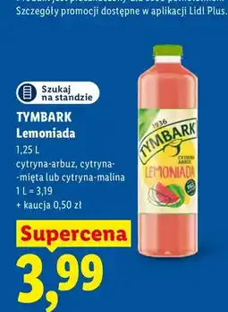 Lidl Lemoniada cytryna-mięta Tymbark oferta