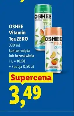 Lidl Vitamin Tea ZERO kaktus-mięta Oshee oferta