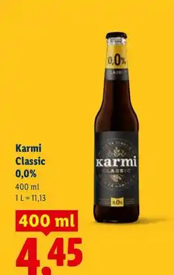 Lidl Piwo bezalkoholowe Karmi Classic oferta