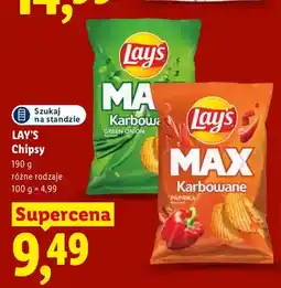 Lidl Chipsy karbowane o smaku zielonej cebulki Lay's oferta