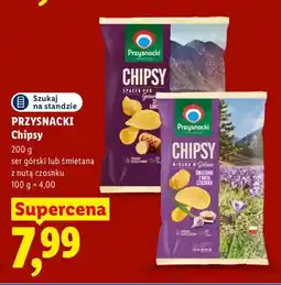 Lidl Chipsy o smaku sera górskiego Przysnacki oferta