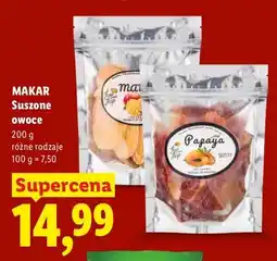 Lidl Owoce suszone mango Makar oferta
