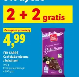 Lidl Czekolada mleczna z bakaliami Fin Carré oferta