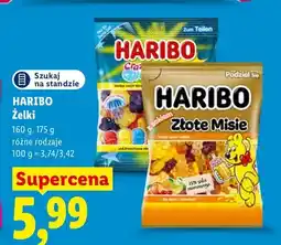 Lidl Żelki Haribo Złote Misie oferta
