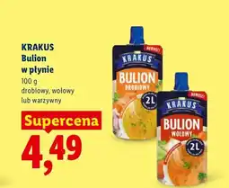 Lidl Bulion w płynie drobiowy Krakus oferta