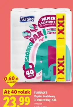 Lidl Papier toaletowy Floralys 3-warstwowy XXL oferta