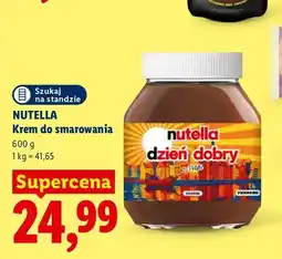 Lidl Krem do smarowania Nutella oferta