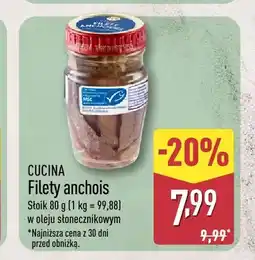 ALDI Filety anchois Cucina oferta