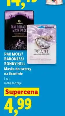 Lidl Maska do twarzy na tkaninie Pax Moly oferta