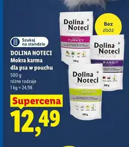 Lidl Mokra karma dla psa w pouchu Dolina Noteci Premium z indykiem oferta