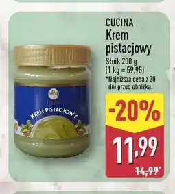 ALDI Krem pistacjowy Cucina oferta