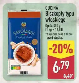 ALDI CUCINA Biszkopty typu włoskiego oferta