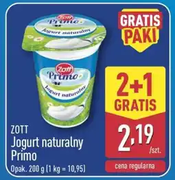 ALDI ZOTT Jogurt naturalny Primo oferta