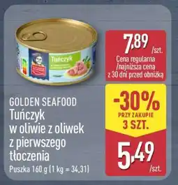 ALDI GOLDEN SEAFOOD Tuńczyk w oliwie z oliwek z pierwszego tłoczenia oferta