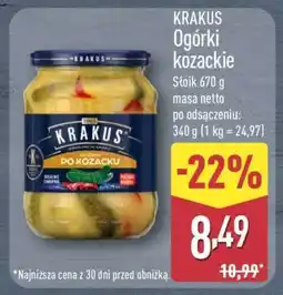 ALDI KRAKUS Ogórki kozackie oferta