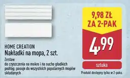 ALDI HOME CREATION Nakładki na mopa, 2 szt oferta