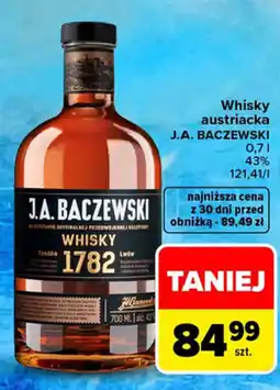 Carrefour Market Whisky austriacka J.A. BACZEWSKI oferta