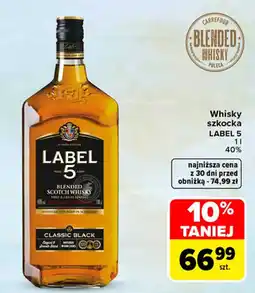 Carrefour Market Whisky szkocka LABEL 5 oferta