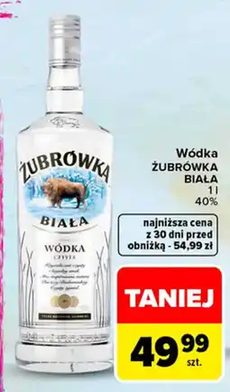 Carrefour Market Wódka Żubrówka Biała oferta