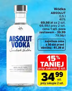 Carrefour Market Wódka ABSOLUT oferta