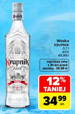 Carrefour Market Wódka Krupnik oferta