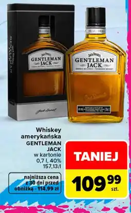Carrefour Market Whiskey amerykańska Gentleman Jack oferta