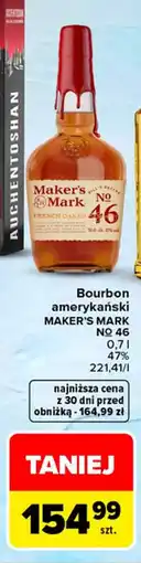 Carrefour Market Bourbon amerykański Maker's mark no 46 oferta