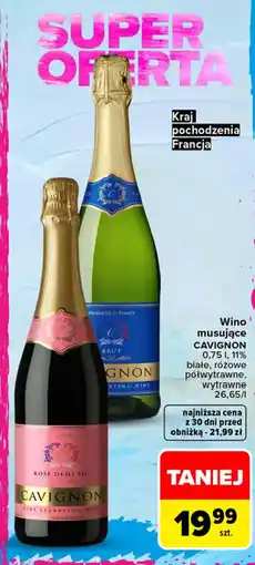 Carrefour Market Wino musujące CAVIGNON oferta