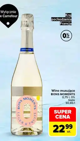 Carrefour Market Wino musujące BONS MOMENTS oferta
