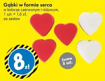 Gąbki w formie serca