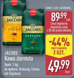 ALDI JACOBS Kawa ziarnista oferta