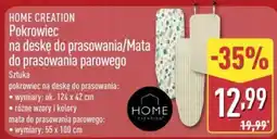 ALDI Pokrowiec na deskę do prasowania/Mata do prasowania parowego Home Creation oferta